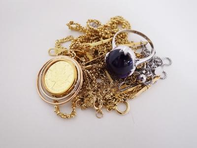 金アクセサリー買い取り (ネックレス ブレス リング 金貨)藤沢市湘南台
