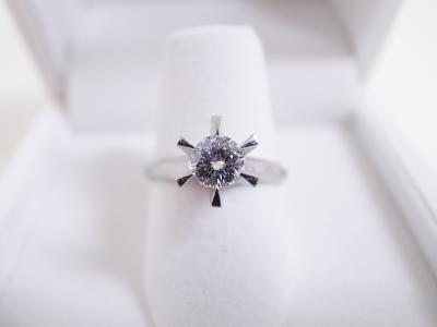 ダイヤモンドリング買取 (プラチナ 立て爪 0.5ct 鑑定書無し)横浜市泉区