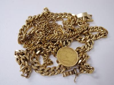 ネックレス買い取り (金 ゴールド メダル)藤沢市湘南台