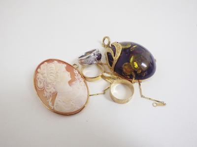 カメオ ブローチ買取(指輪 ペンダント 金)横浜市泉区