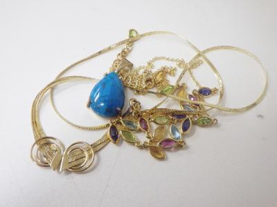 カラーストーンアクセサリー買取 (ネックレス ブレスレット ゴールド)横浜市戸塚区