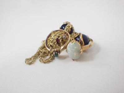 金アクセサリー買取 （ネックレス　リング　オパール）藤沢市湘南台