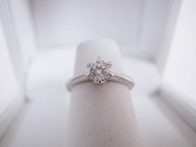 ダイヤモンドリング買取 (プラチナリング 0.3ct 鑑定書無し)横浜市泉区