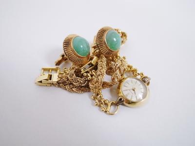 金製品買取 (時計 カフス ゴールド)藤沢市長後