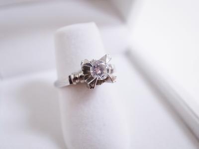 ダイヤモンドリング買取 （0.32ct　ファッションリング　プラチナ）横浜市泉区