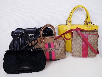 ブランドバッグ買取 (コーチ フェラガモ ディオール)藤沢市遠藤