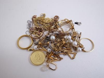 ゴールドアクセサリー買取 (金貨 ピアス ダイヤモンド)藤沢市湘南台