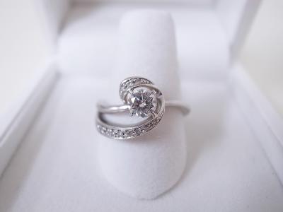 デザインリング買取 （0.3ct　ダイヤモンド　プラチナ）藤沢市本藤沢