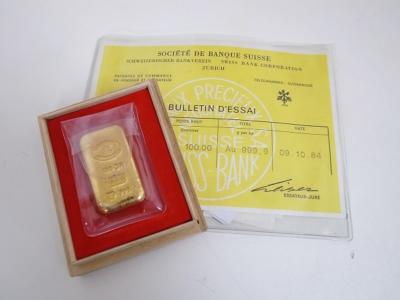 インゴット買取 (金相場高騰中　ゴールドプレート)