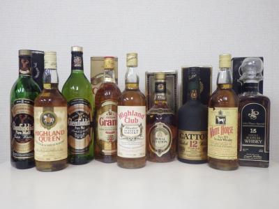 ウイスキー買取 (洋酒 グレンフィディック ホワイトホース)藤沢市亀井野